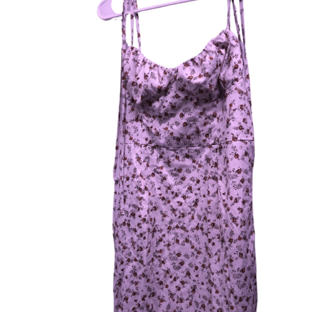 SHEIN white with red Floral Slip Dress